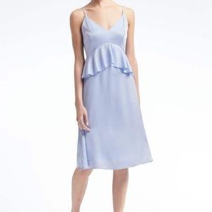 Banana Republic ruffled peplum waist dress